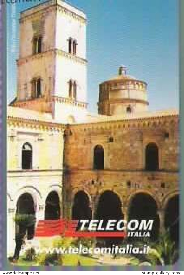 TELECOM - ABBAZIA BENEDETTINA DI S. MICHELE ARCANGELO -  USATA -  LIRE 10000 - GOLDEN  1177 - Öff. Sonderausgaben