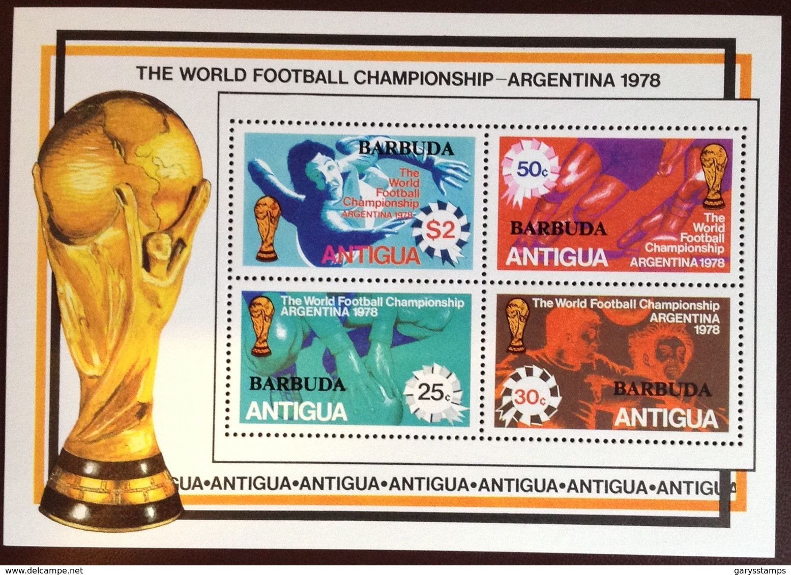 Barbuda 1978 World Cup Minisheet MNH - Barbuda (...-1981)