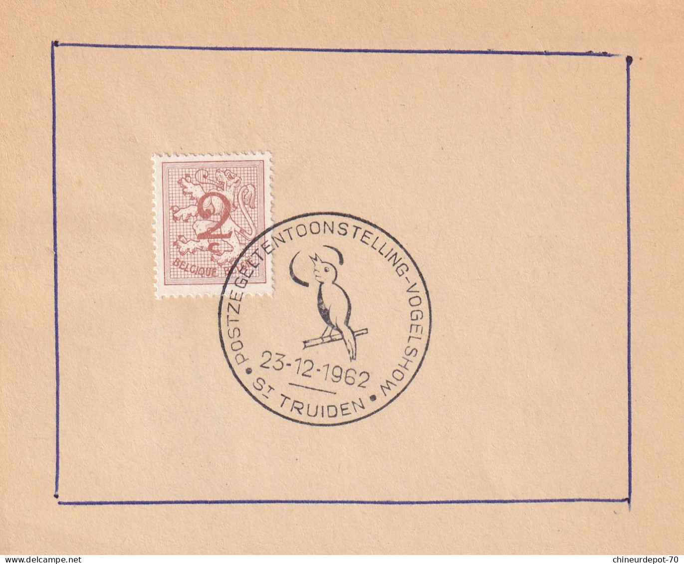 1962 POSTZEGELTENTOONSTELLING VOGEL SHOW ST TRUIDEN OISEAUX - Covers & Documents