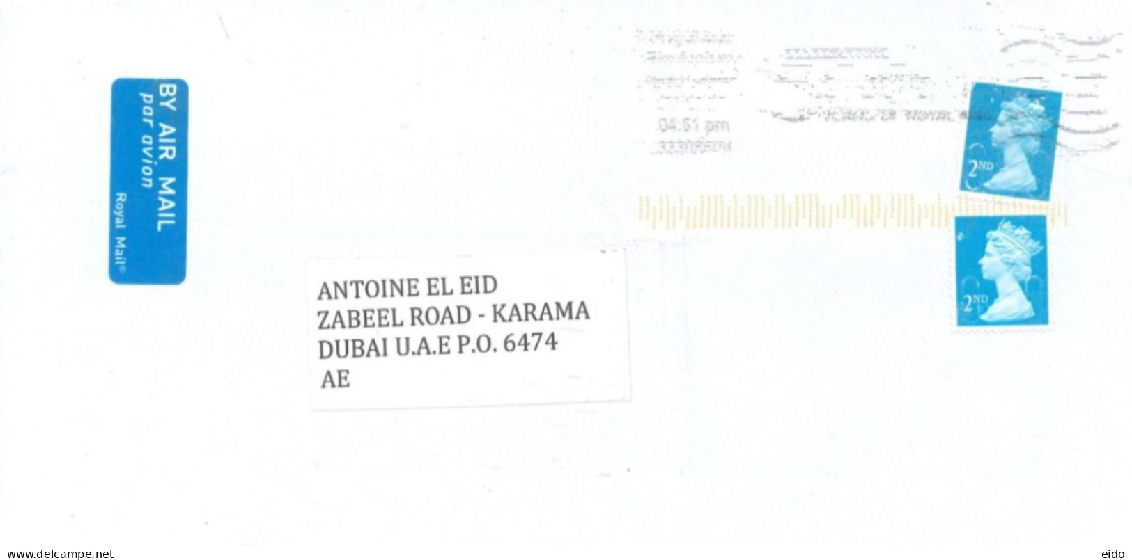 GREAT BRITAIN. - 2020, STAMPS COVER TO DUBAI. - Storia Postale