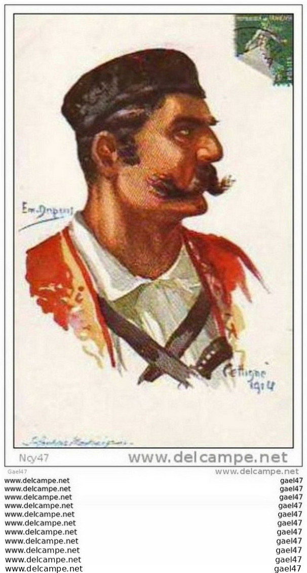 Cpa    ( Illustrations )    Infanterie Monténégrine - Dupuis, Emile