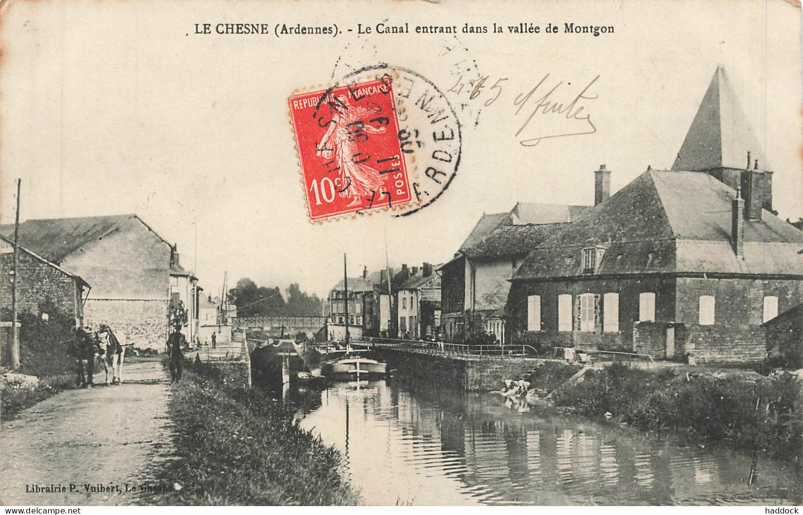 LE CHESNE: LE CANAL ENTRANT DANS LA VILLE DE MONTGON - Le Chesne
