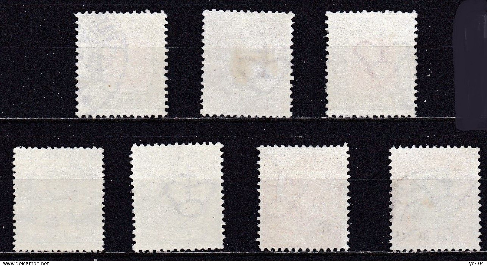 IS010 – ISLANDE – ICELAND – 1907-08 – KINGS CHRISTIAN IX & FREDERIK VII – SC # 71/7 USED 13 € - Used Stamps