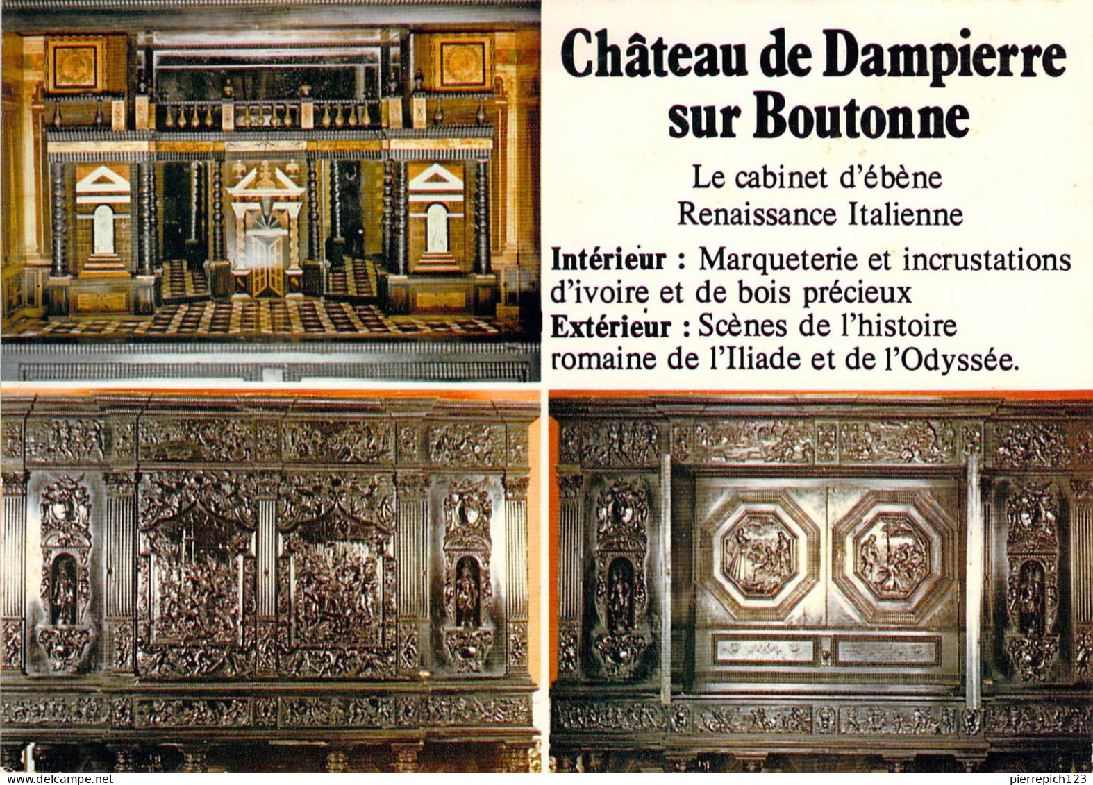 17 - Dampierre Sur Boutonne - Le Château - Le Cabinet D'ébène - Multivues - Dampierre-sur-Boutonne