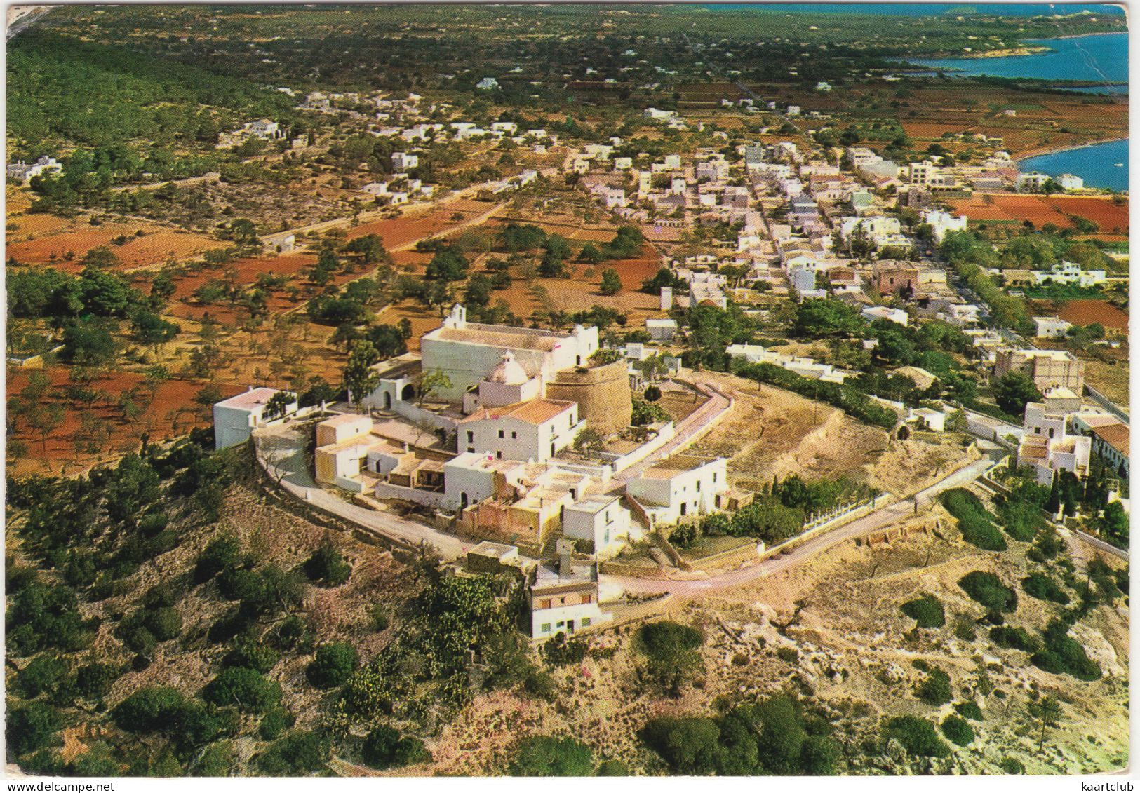 Ibiza - Santa Eulalia Del Rio. Vista Aérea. (Puig De Missa) - (Baleares / Espana/Spain) - 1966 - Ibiza