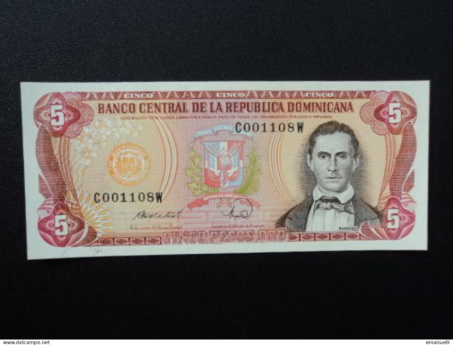 RÉPUBLIQUE DOMINICAINE * : 5 PESOS ORO   1988    P 118c     NEUF - Dominicana