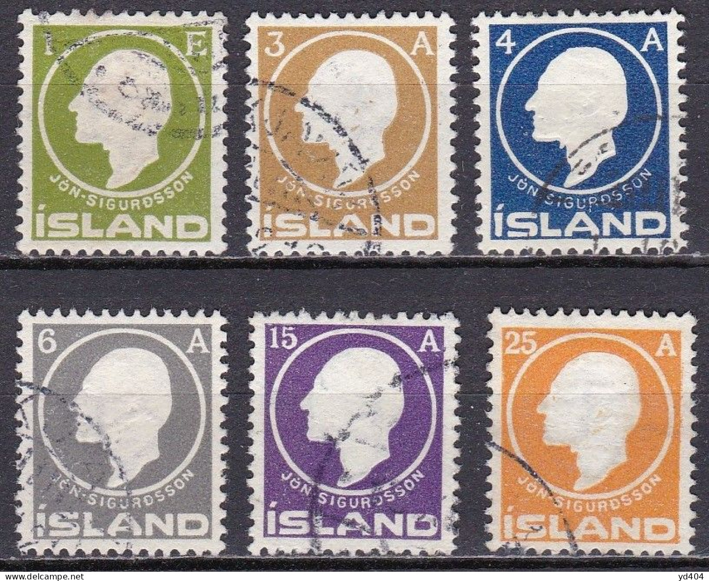 IS011 – ISLANDE – ICELAND – 1911 – JON SIGURDSSON – SG # 96/101 USED 92 € - Gebruikt