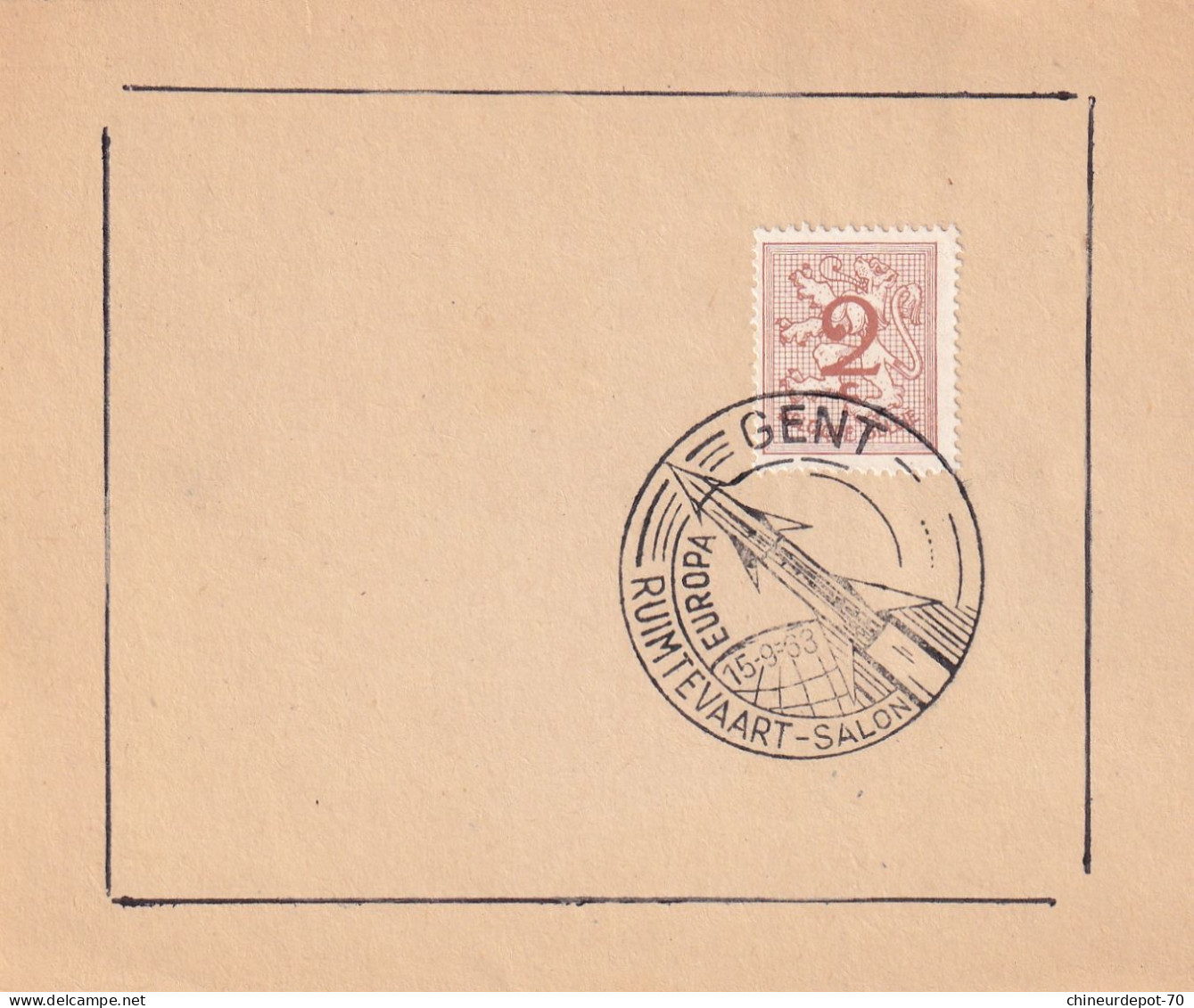 1963 EUROPA GENT SALON RUMTEVAART - Briefe U. Dokumente