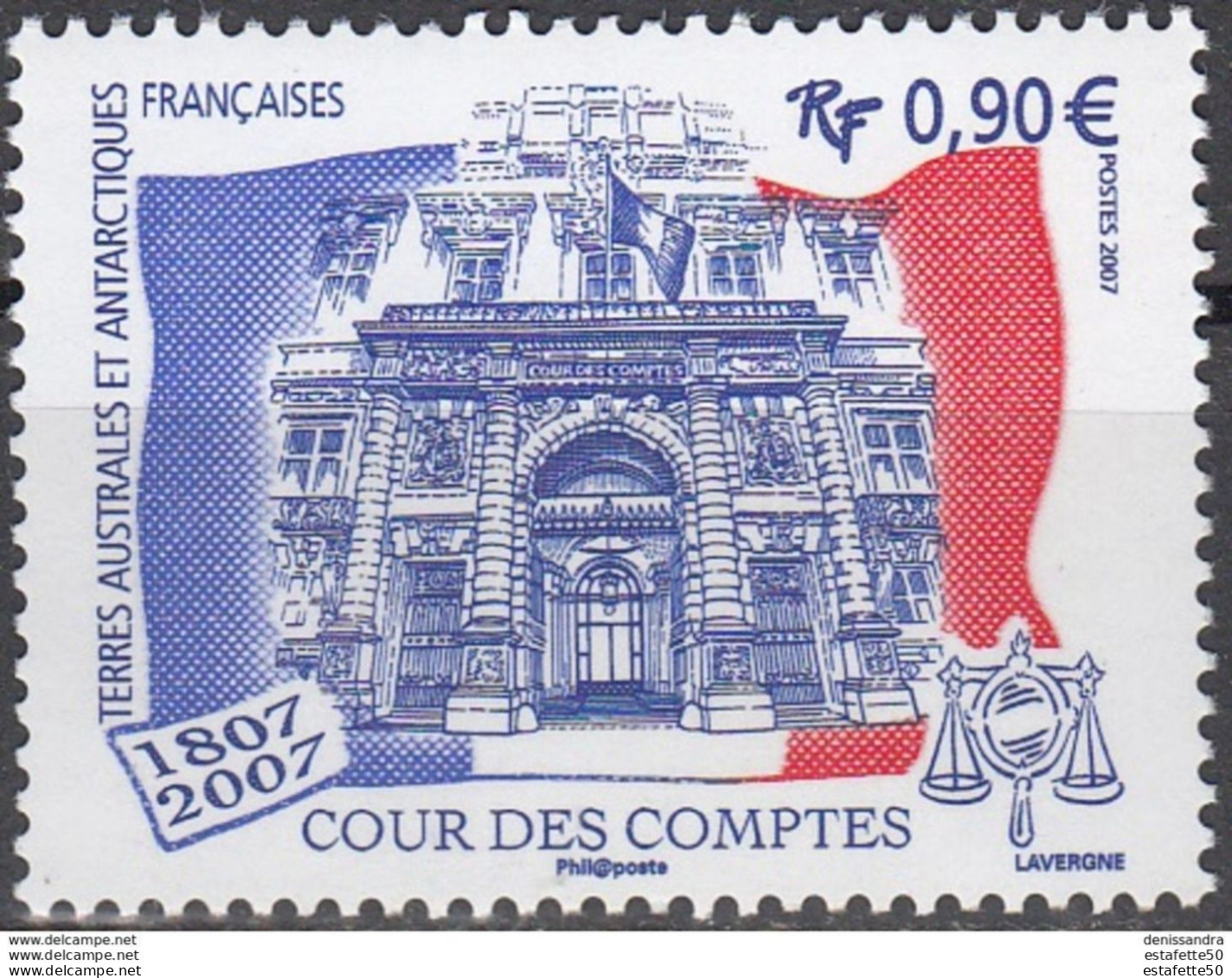 TAAF; FAT ;2007; TP N° 471 ; Cour Des Comptes ;NEUFS**;MNH - Full Years