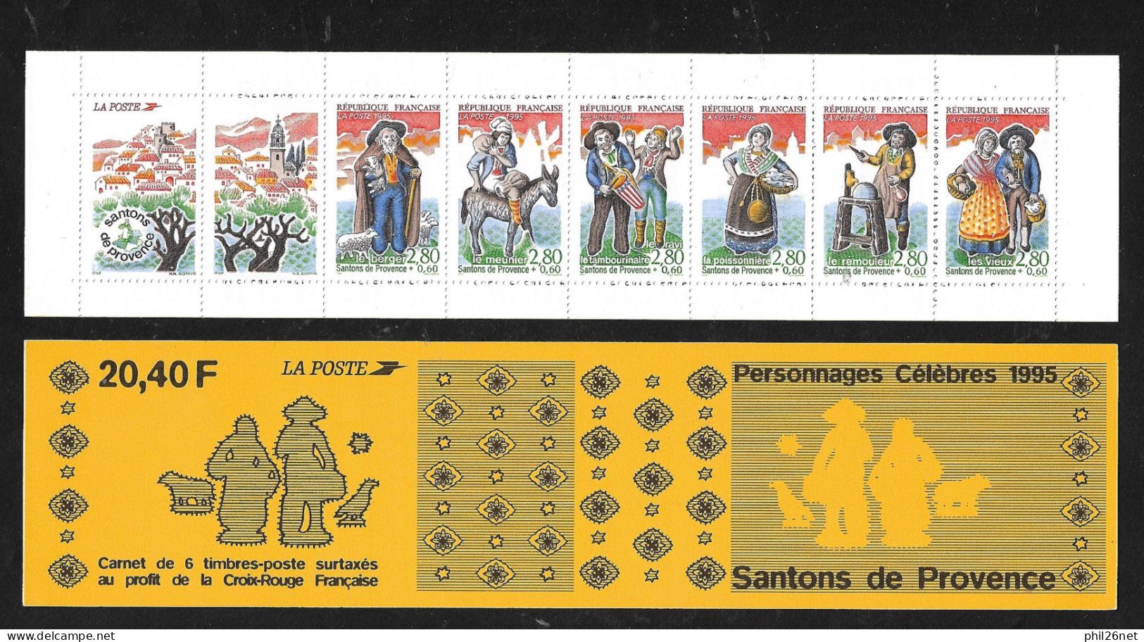 France Carnet BC 2982  Santons De Provence  Neufs * *   TB Jamais Plié   Voir Scans   Au  Prix De La Poste En 1995 ! ! ! - Dolls