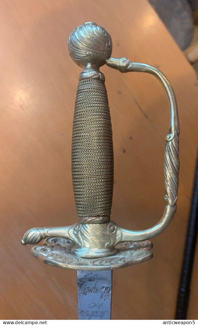 Petite épée. France. Vers 1840 (C31). Fabricant COULAUX KLINGENTHAL
