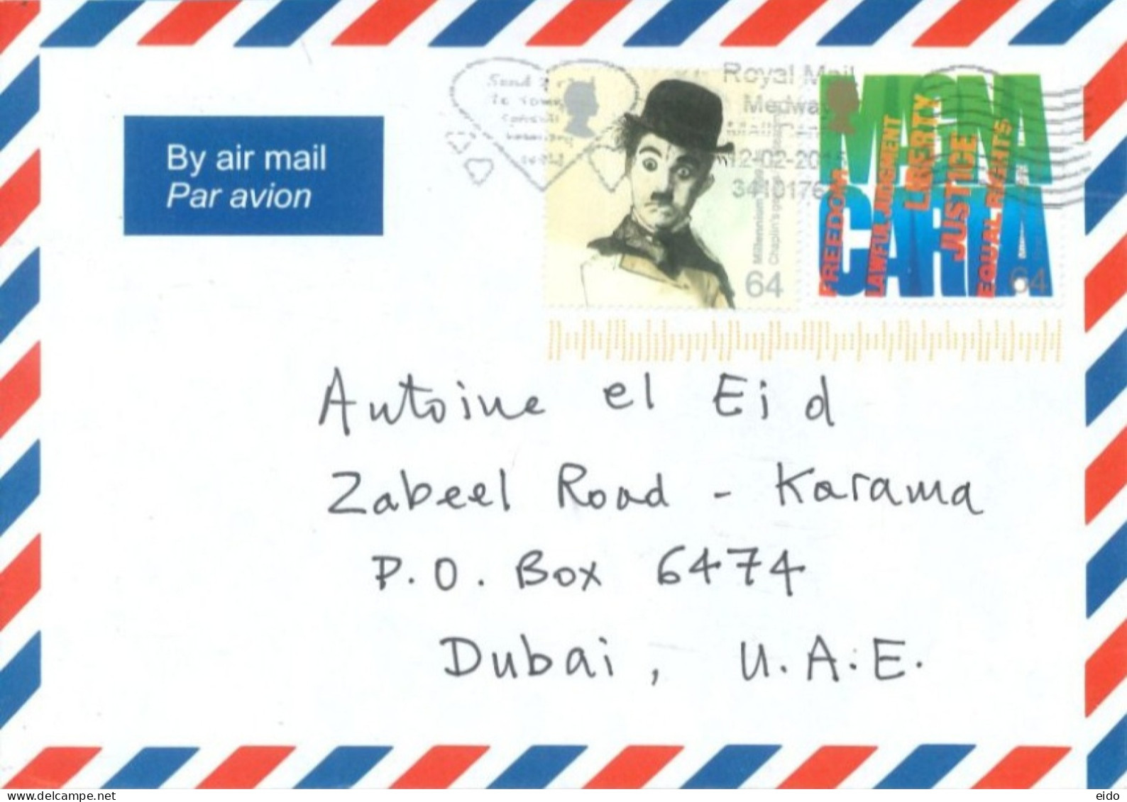 GREAT BRITAIN. - 2020, STAMPS COVER TO DUBAI. - Covers & Documents