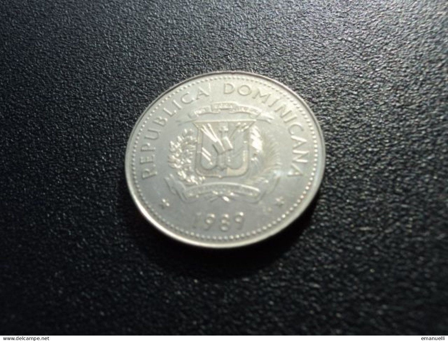 RÉPUBLIQUE DOMINICAINE * : 25 CENTAVOS   1989    KM 71.1     SUP+ - Dominicana