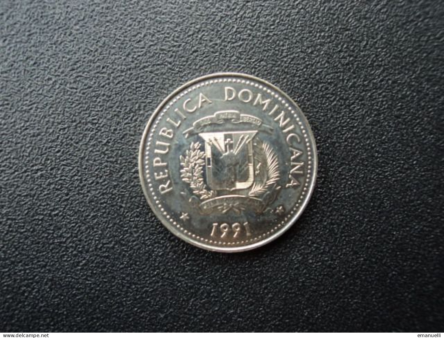 RÉPUBLIQUE DOMINICAINE * : 25 CENTAVOS   1991    KM 71.1      NON CIRCULÉE - Dominikanische Rep.