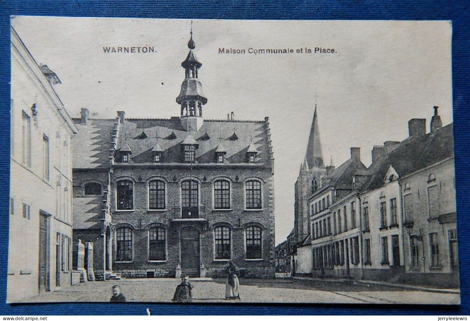 WARNETON  -   Maison Communale Et La Place ( Feldpost )  -  1915 - Komen-Waasten