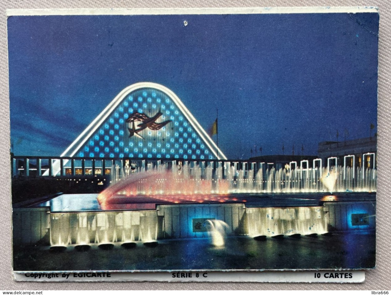 Carnet - Exposition Universelle Et Internationale De Bruxelles 1958 ( SÉRIE 8 C - 10 CARTES) / EGICARTE / 15 X 11 Cm. - Expositions
