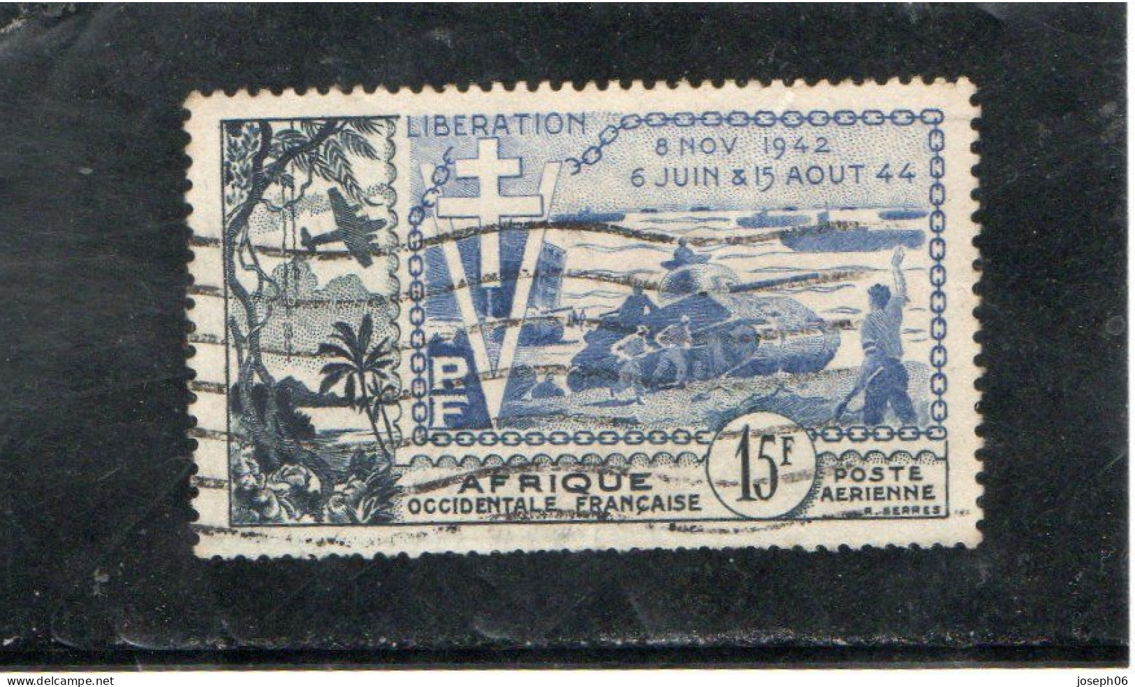 AFRIQUE  OCCIDENTALE  1954   Poste  Aérienne  Y.T. N° 17   Oblitéré    Frais De Gestion Compris - Autres - Afrique