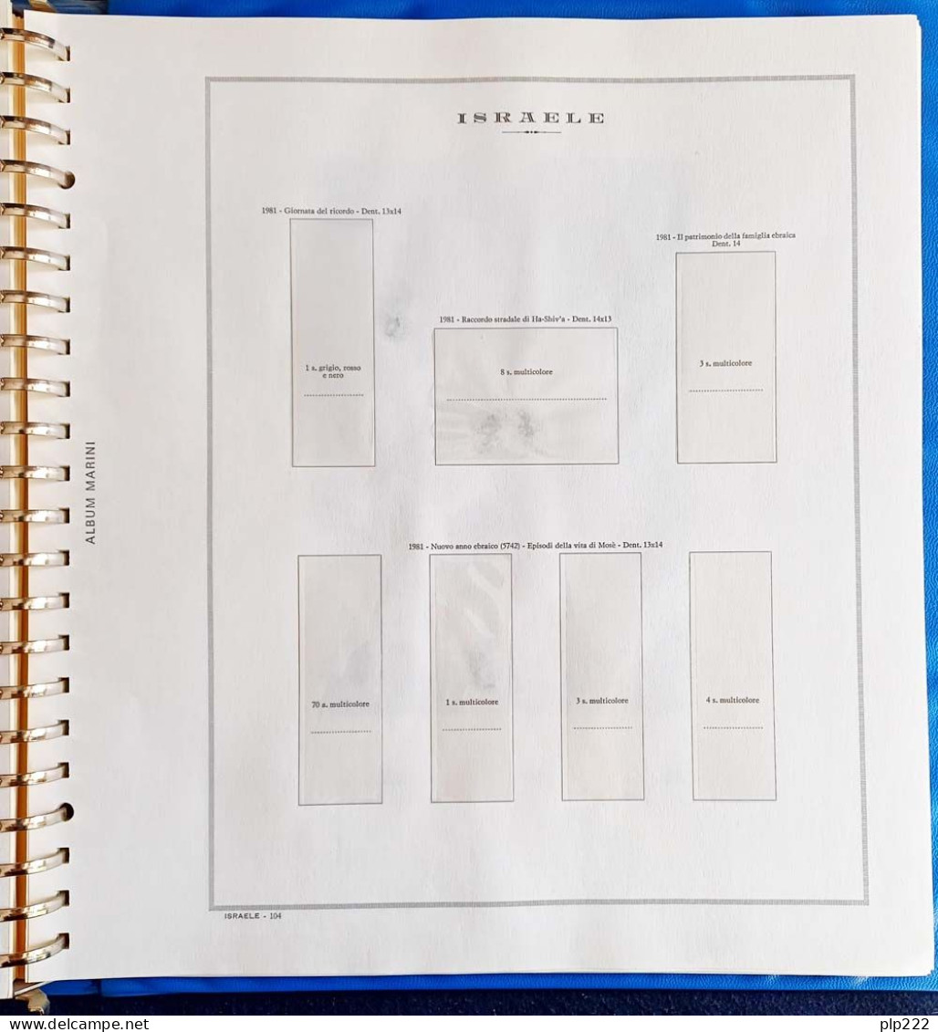 Israele 1948/2007 4 Album Marini con custodia