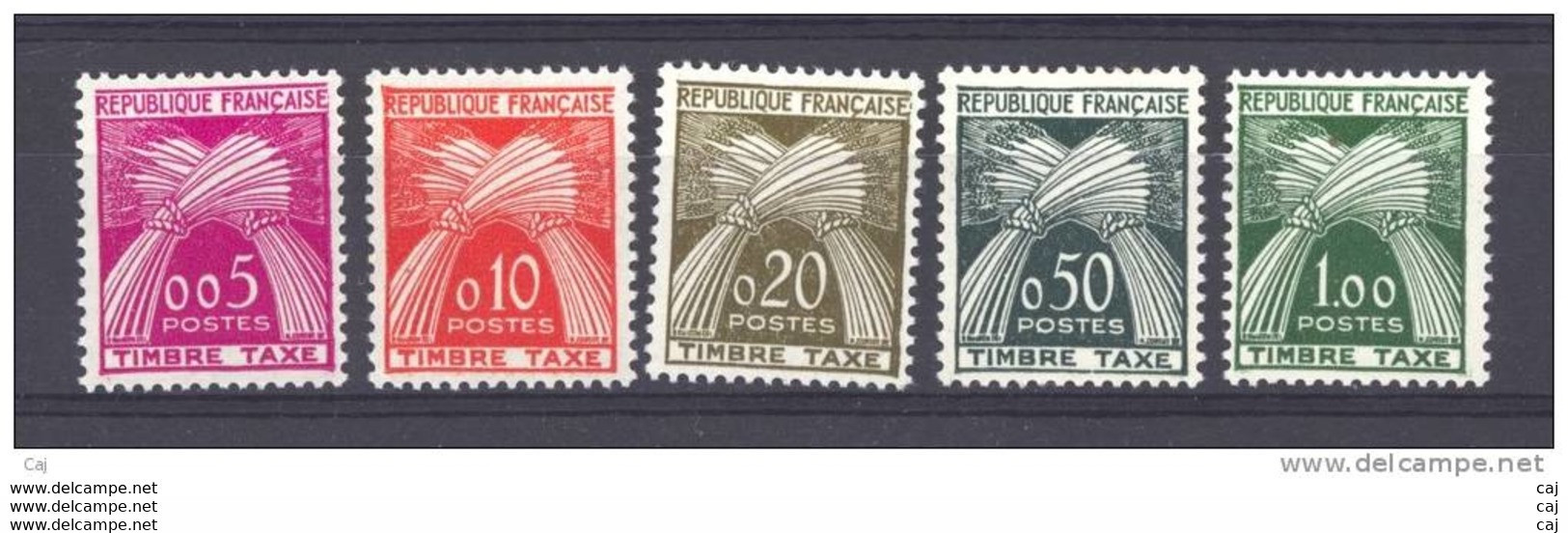 France  -  Taxes :  Yv  90-94  **            ,       N3 - 1960-.... Mint/hinged