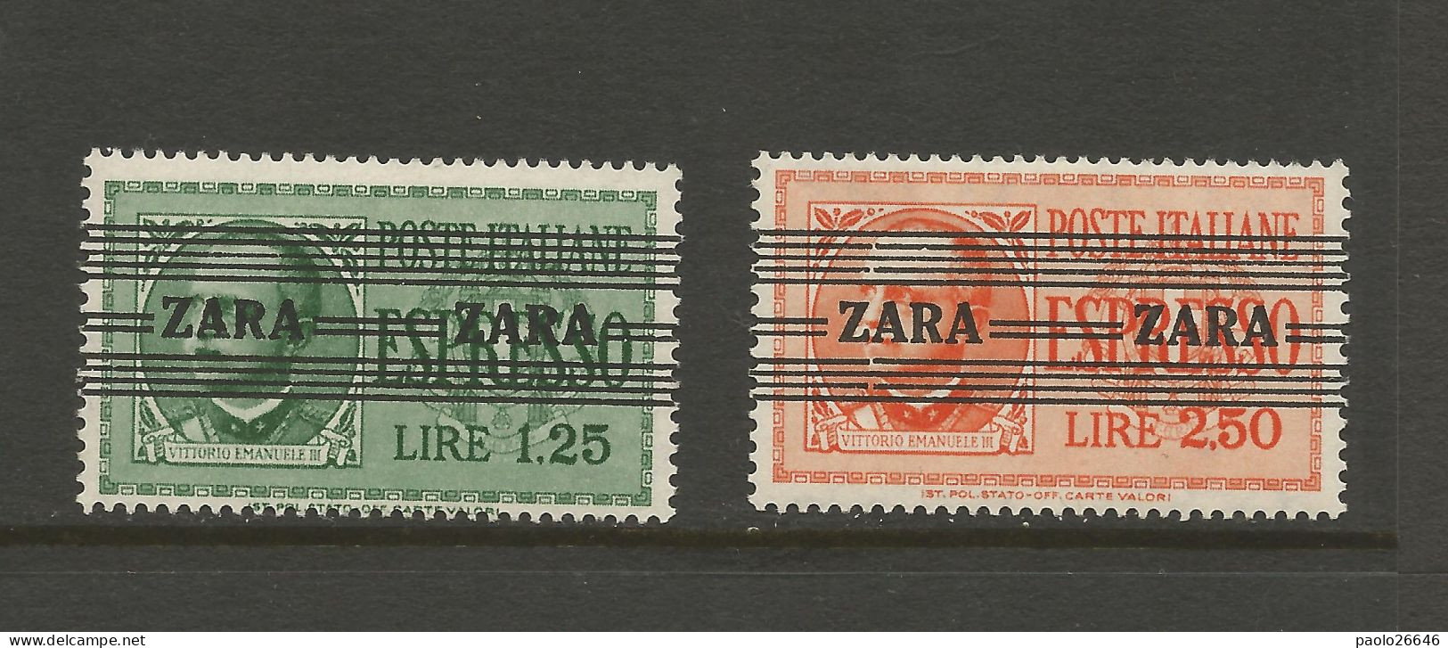 1943 Occupazione Tedesca Di Zara Espressi N° 3/4 Nuovi MNH Gomma Integra - German Occ.: Zara