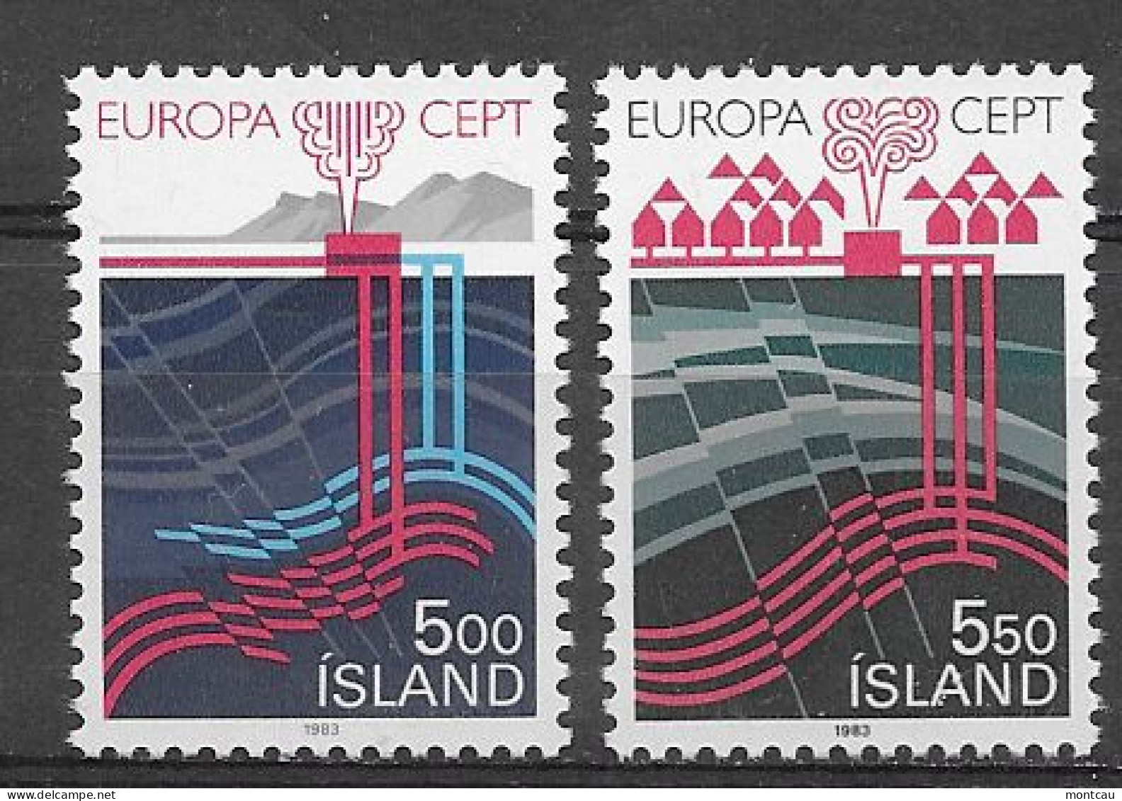 Islandia 1983.  Europa Mi 598-99  (**) - 1983