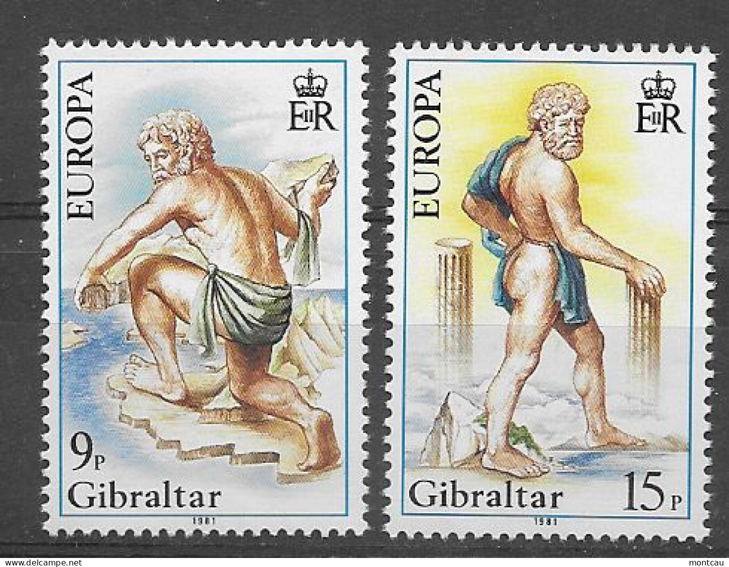 Gibraltar 1981.  Europa Mi 416-17  (**) - 1981