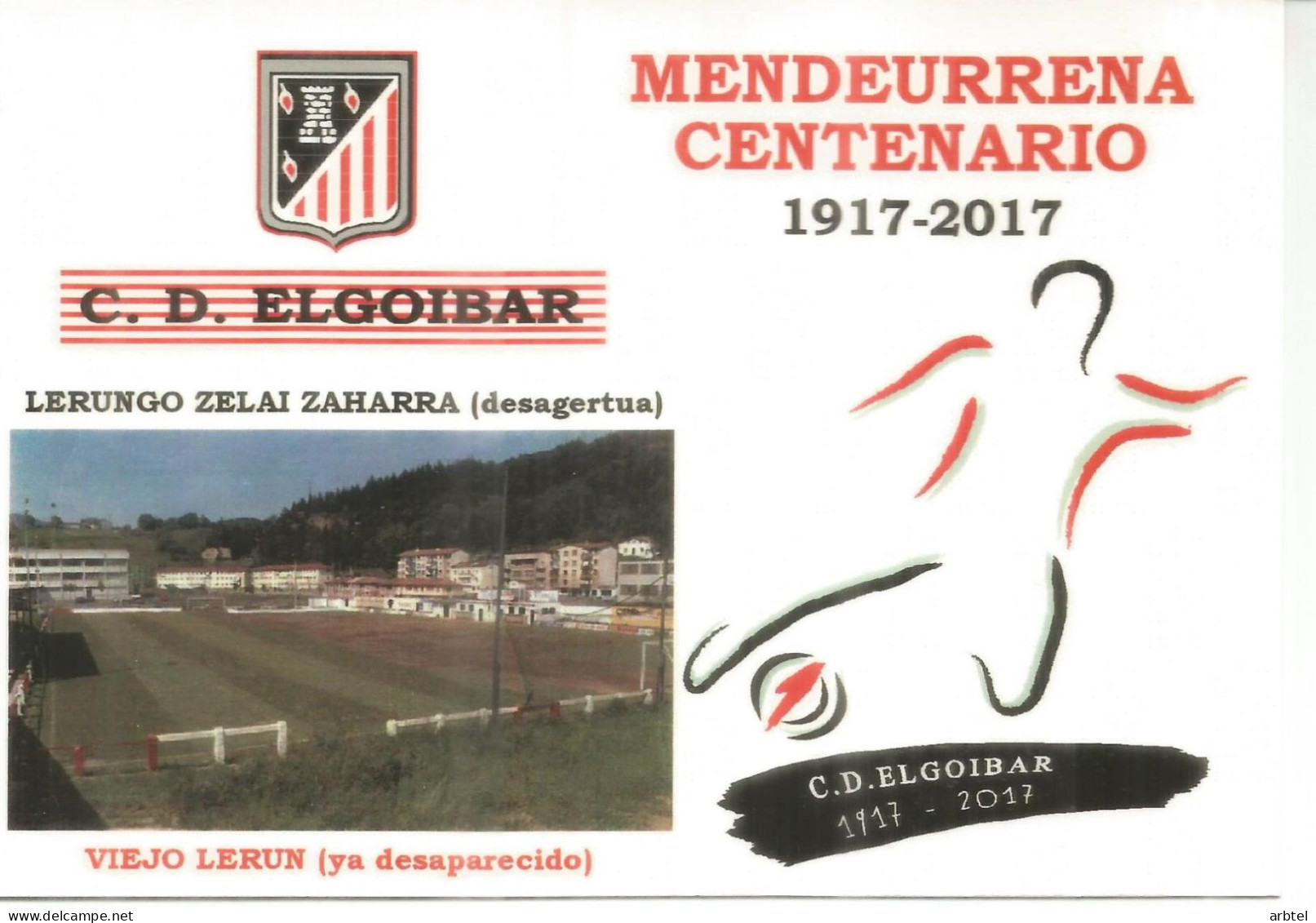 ENTERO POSTAL TARIFA A ELGOIBAR GUIPUZCOA FUTBOL FOOTBALL - 1931-....