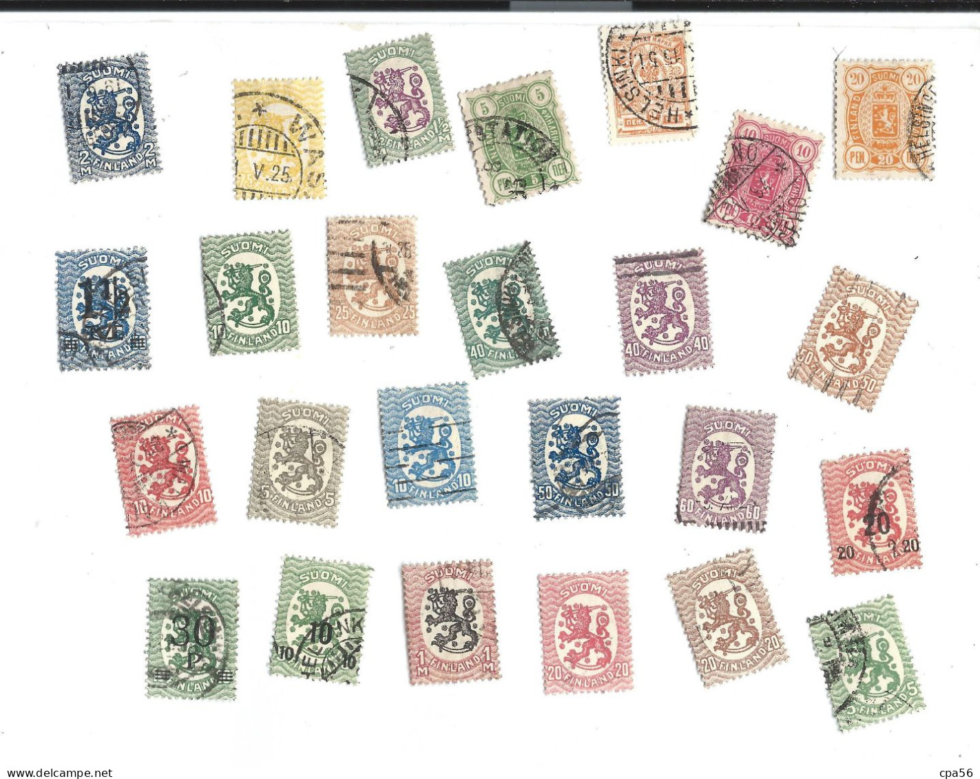 Un Lot De 25 Timbres FINLAND - Voir Scan - Oblitérés