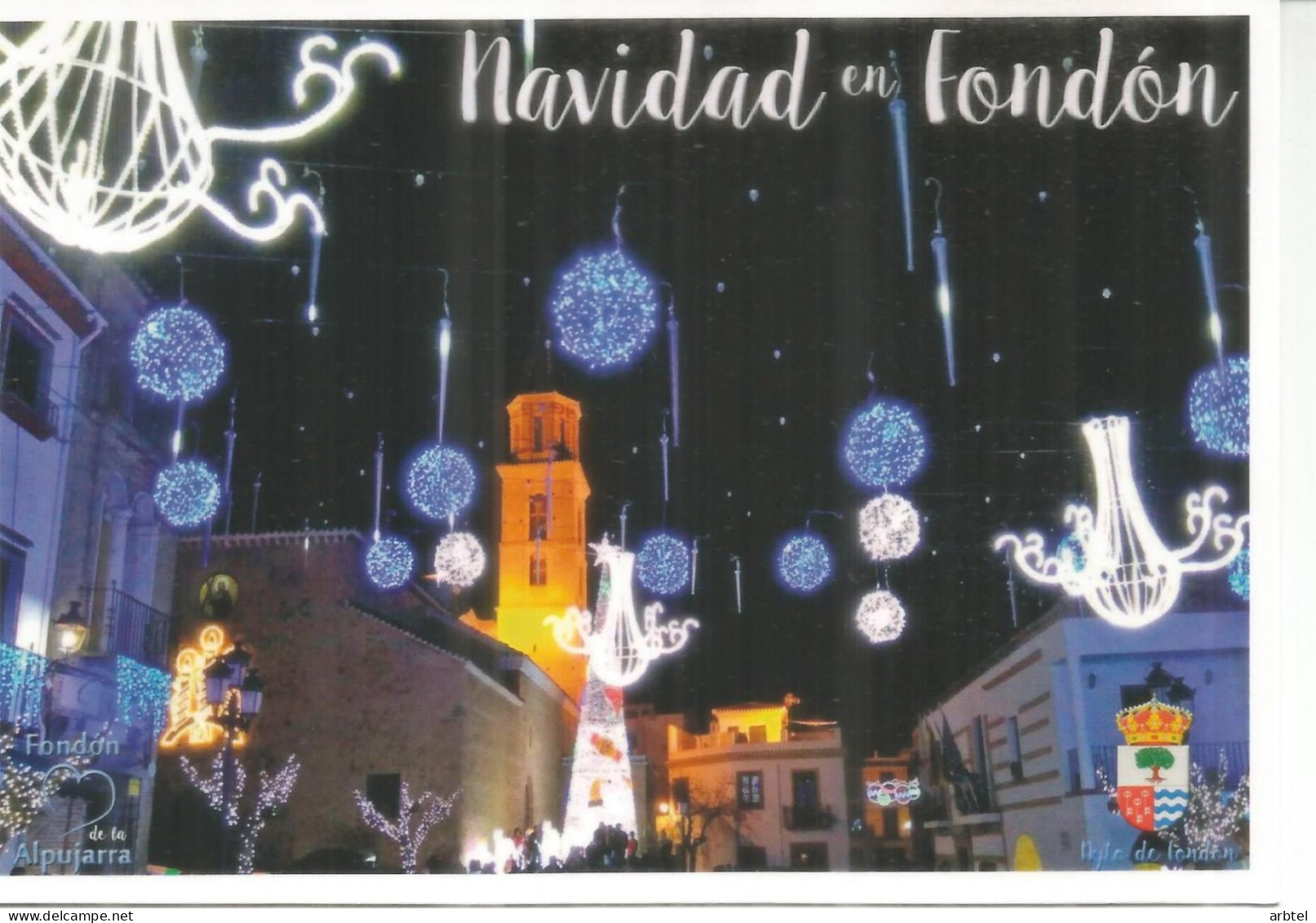 ENTERO POSTAL TARIFA A FONDON ALMERIA NAVIDAD CHRISTMAS - 1931-....