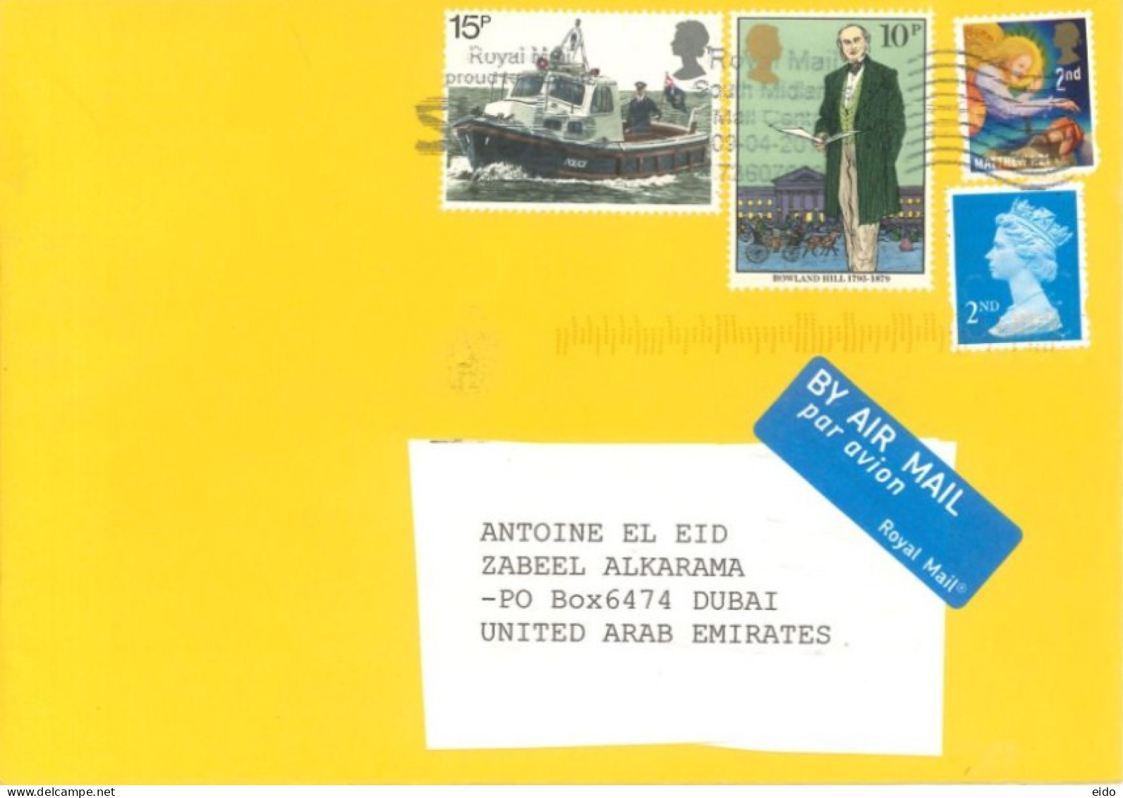 GREAT BRITAIN. - 2020, STAMPS COVER TO DUBAI. - Briefe U. Dokumente