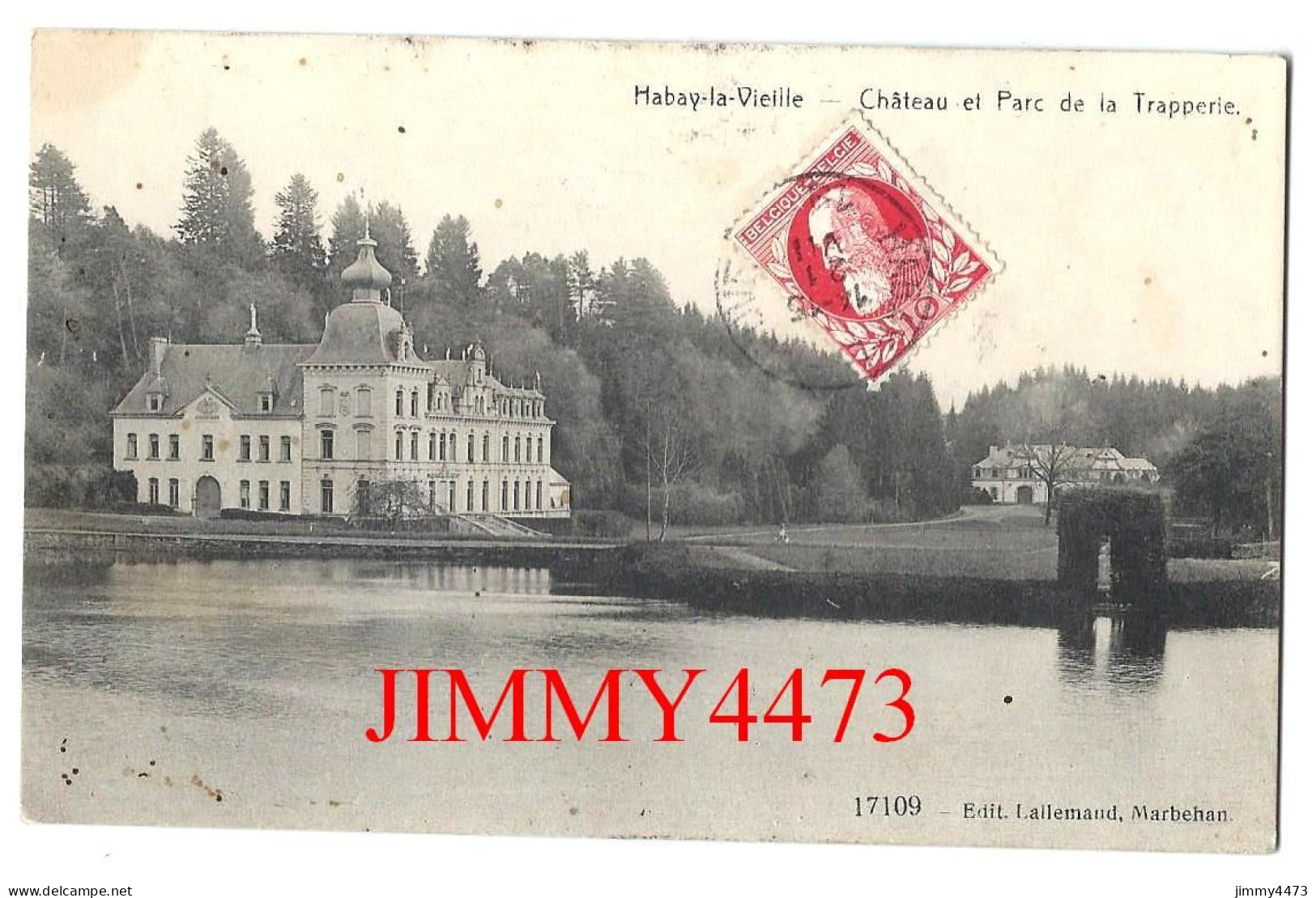 HABAY-la-VIEILLE En 1911 - Château Et Parc De La Trapperie ( Luxembourg Belgique ) Edit. Lallemand Marbeh N°17109 - Habay