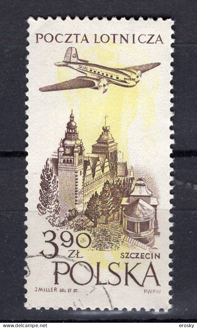 R3784 - POLOGNE POLAND AERIENNE Yv N°44 - Gebraucht