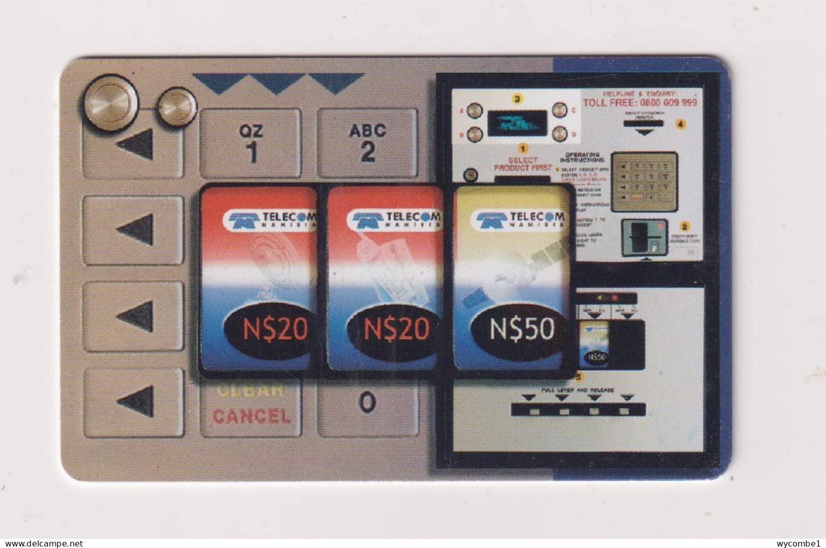 NAMIBIA  - Phonecard Vending Machine Chip Phonecard - Namibia