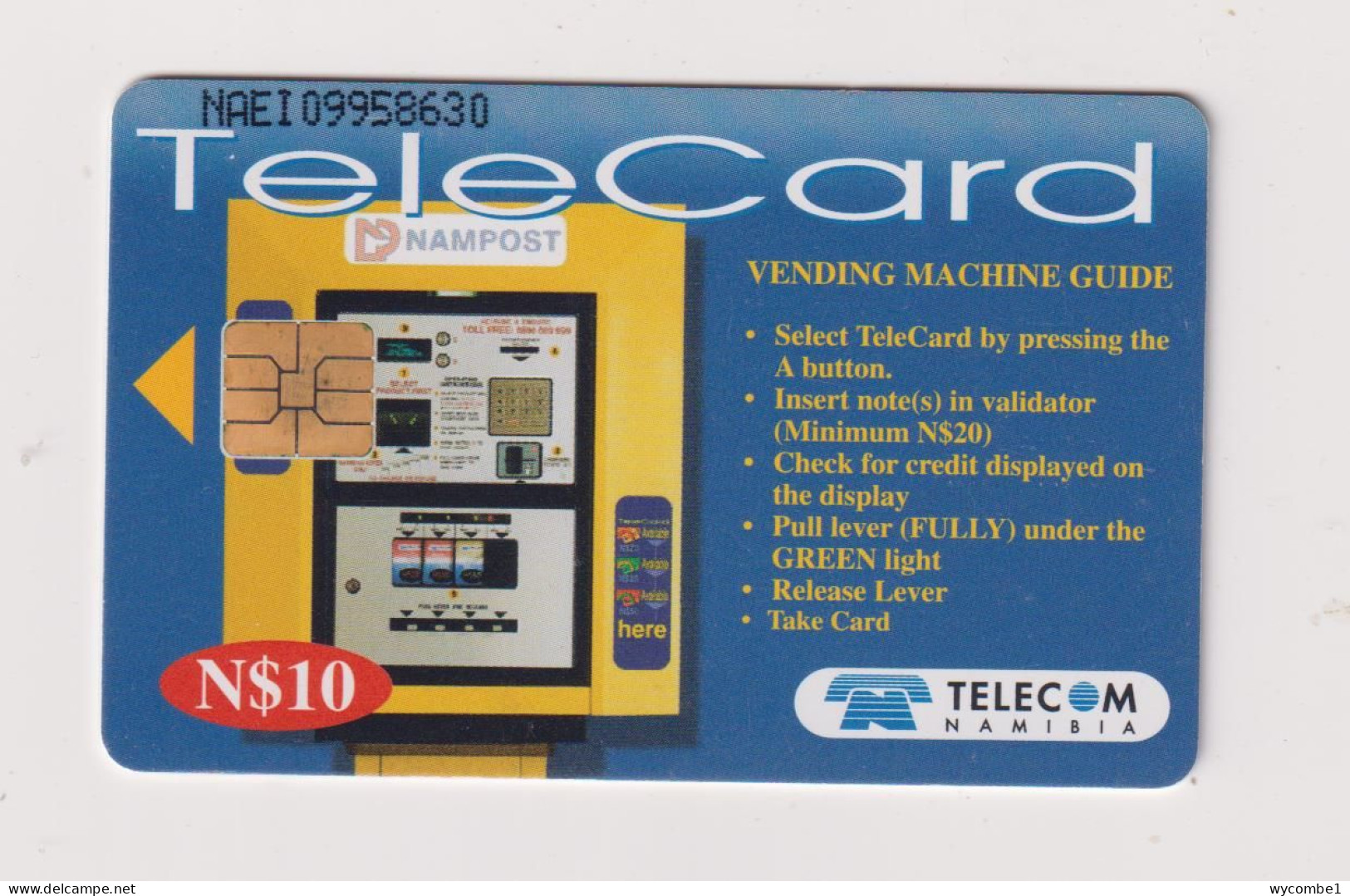 NAMIBIA  - Phonecard Vending Machine Chip Phonecard - Namibia