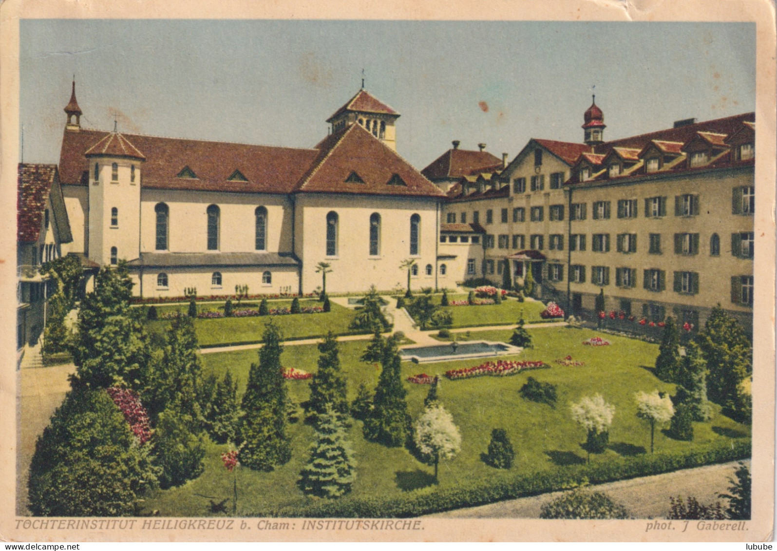 Cham - Töchterinstitut Heiligkreuz, Institutskirche        1936 - Cham