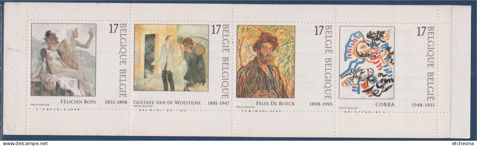 L'art En Belgique Carnet 4 Timbres 200ème Anniversaire Du Musée Des Beaux Arts De Gand - 1953-2006 Modern [B]