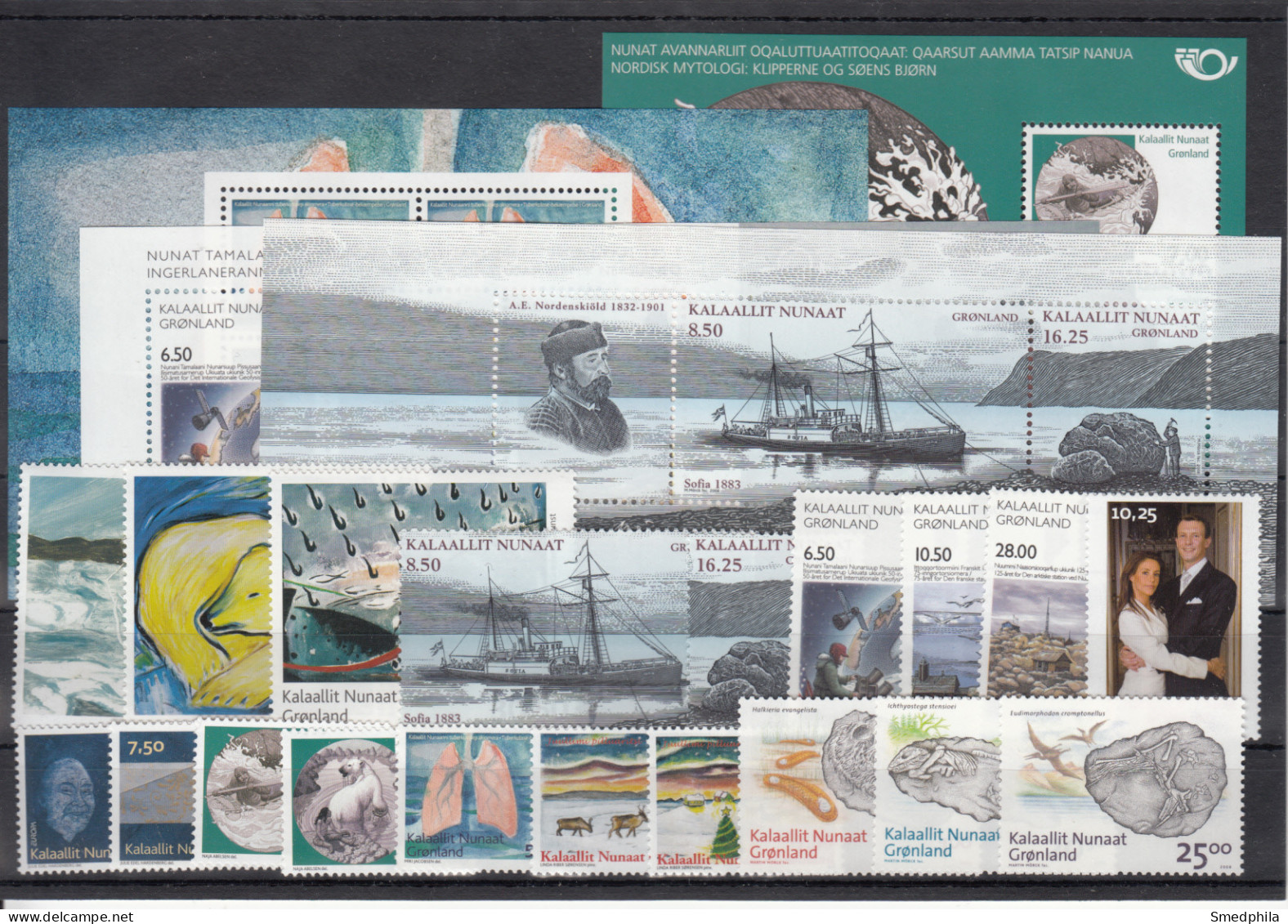 Greenland 2008 - Full Year MNH ** Excluding Self-Adhesive Stamps - Volledige Jaargang