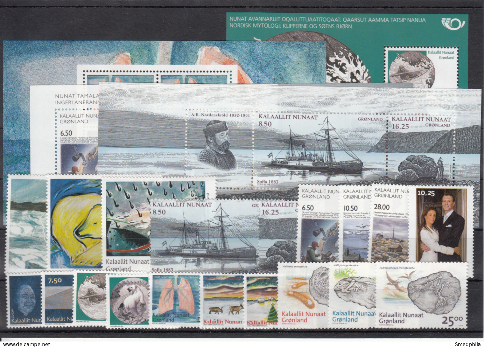 Greenland 2008 - Full Year MNH ** Excluding Self-Adhesive Stamps - Komplette Jahrgänge