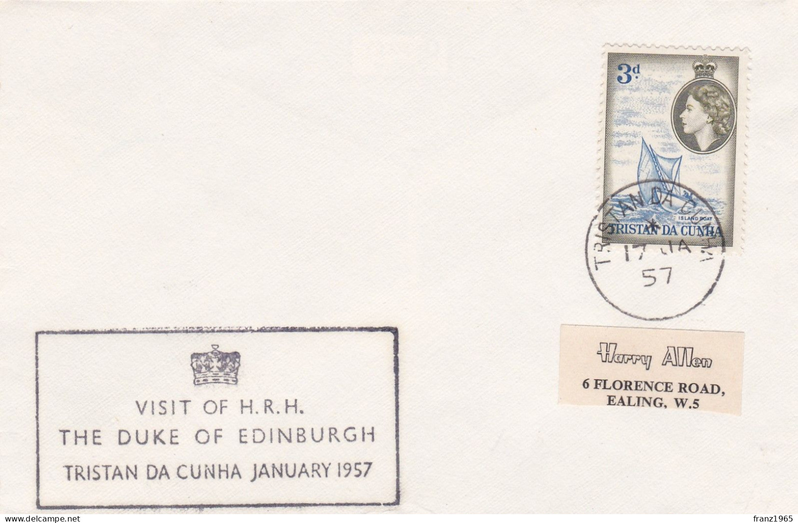 Visit Of HRH The Duke Of Edinburgh - 1957 - Tristan Da Cunha