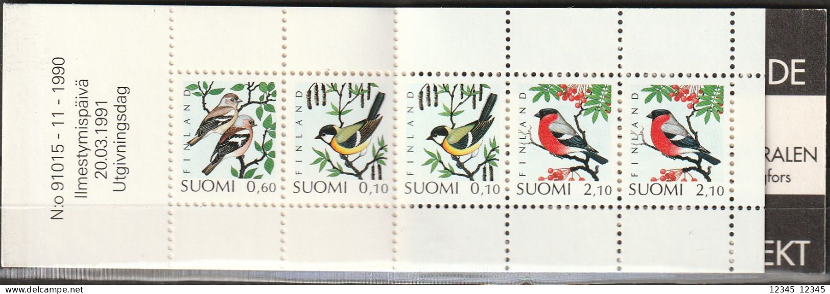 Finland 1991, Postfris MNH, Birds - Cuadernillos