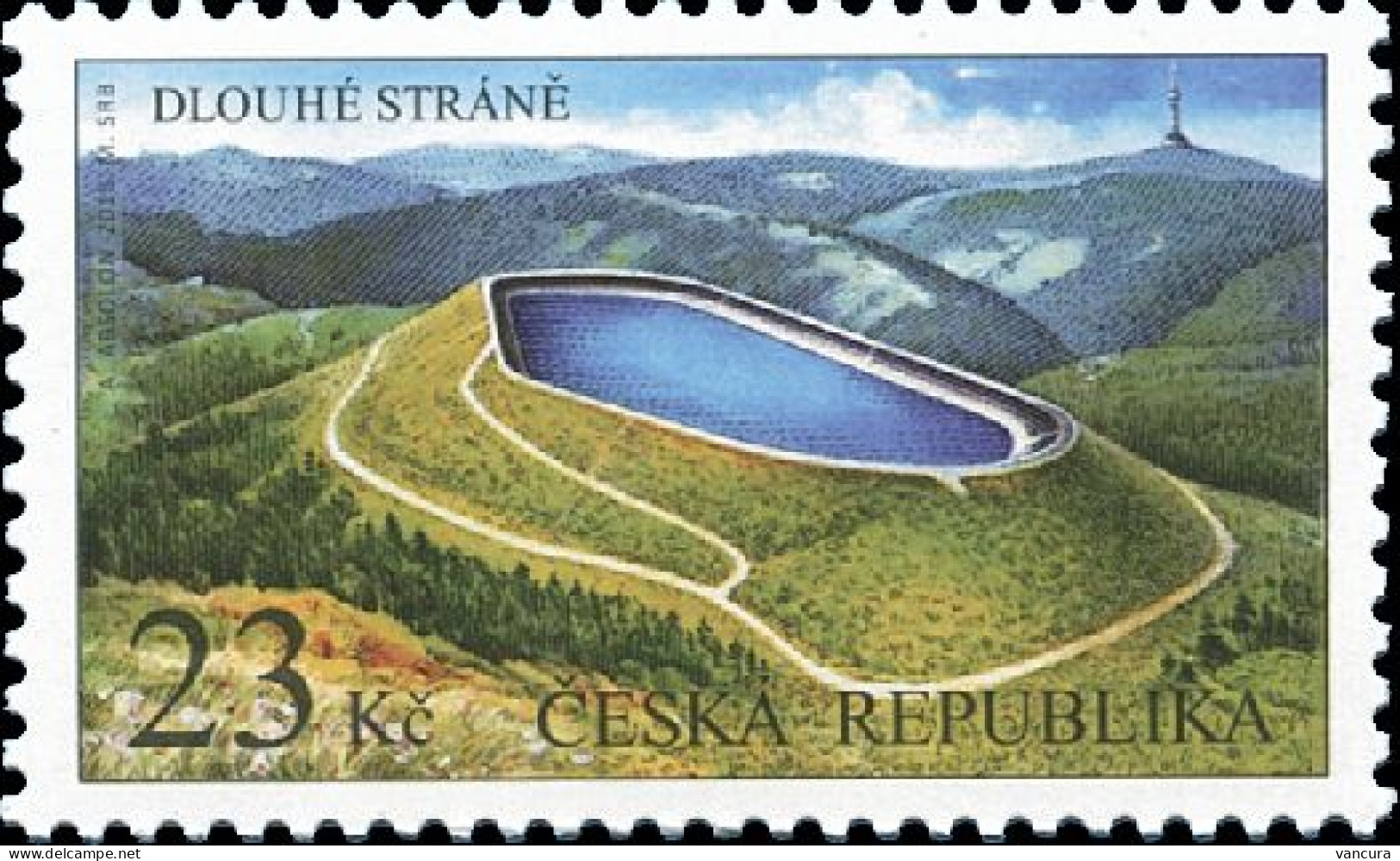 974 Czech Republic Dlouhe Strane Water Dam 2018 - Agua