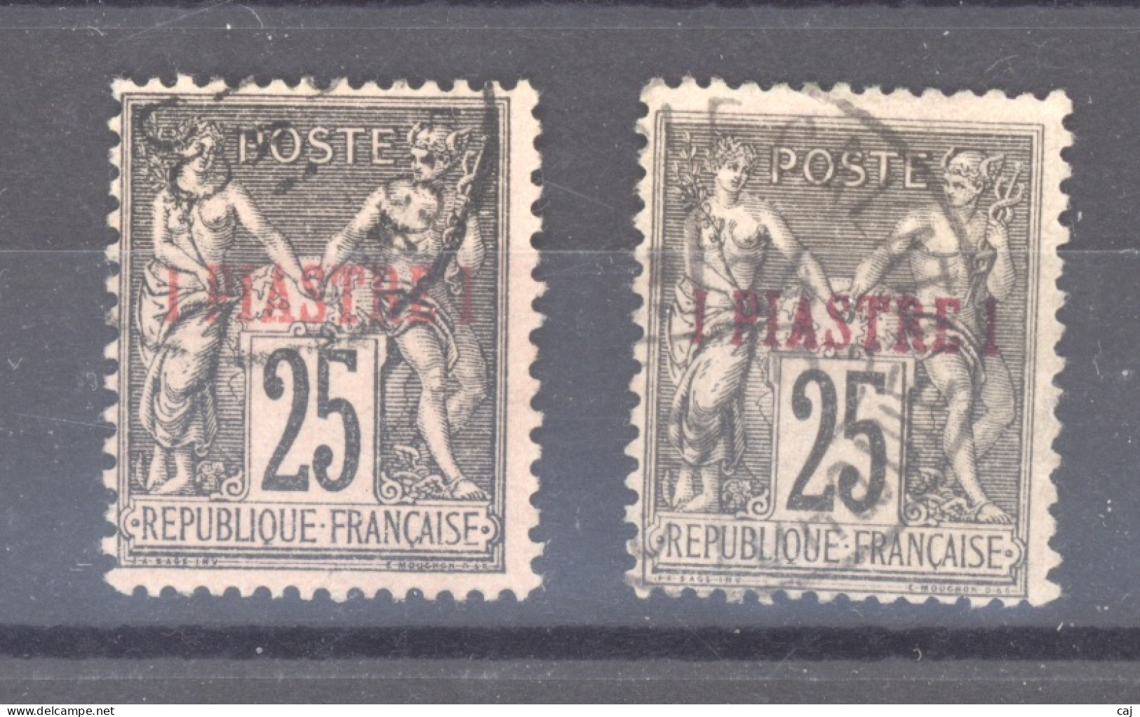 Levant  :  Yv  4-4a  (o)     ,   N2 - Used Stamps