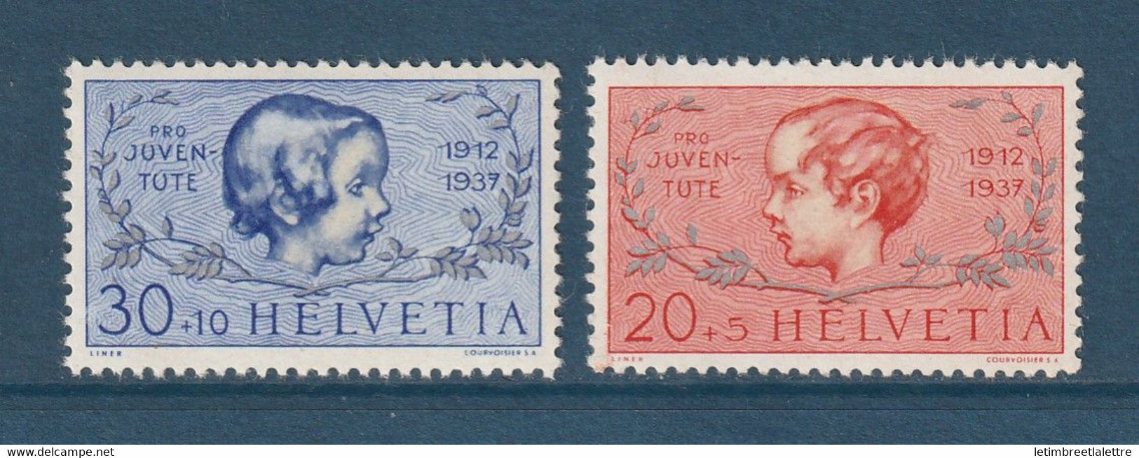 Suisse - YT N° 305 Et 306 ** - Neuf Sans Charnière - 1937 - Unused Stamps