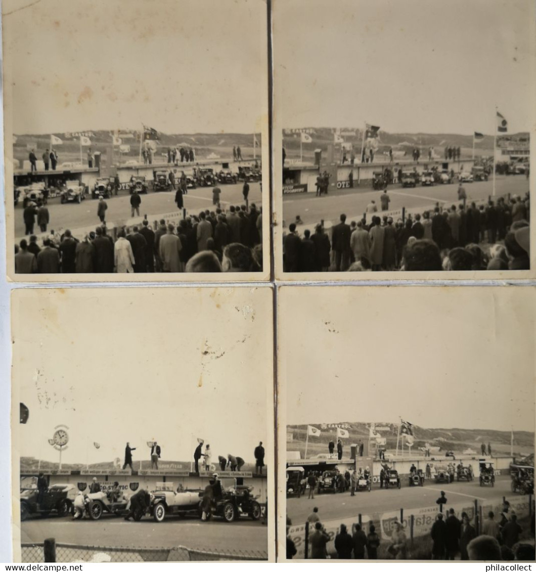 Zandvoort Circuit // 4x Old Photos Oldtimer Race - Meeting Ca 9x9 Cm - Automobile - Zandvoort