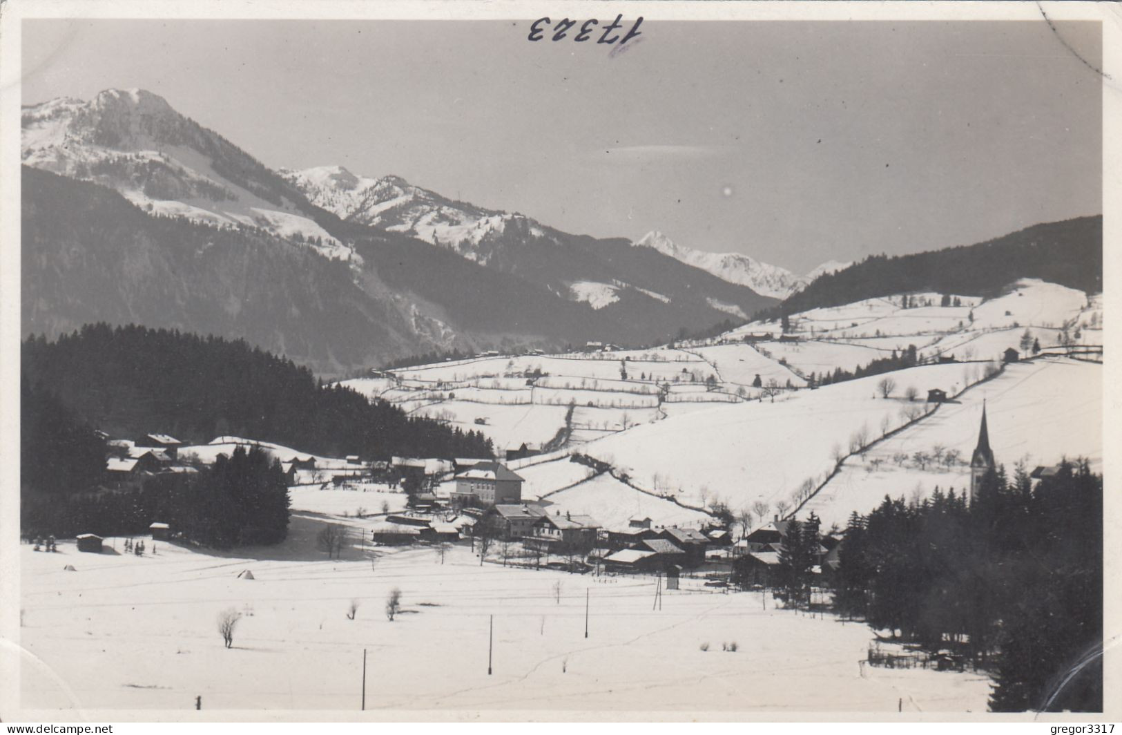 E4926) GOLDEGG Im PONGAU - Verschneite Ansicht - Kirche Häuser ALT ! - Goldegg