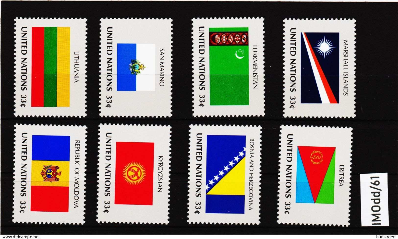 IMOdd/61 UNO New York  1999  Michl  797/04 ** Postfrisch Siehe ABBILDUNG - Unused Stamps