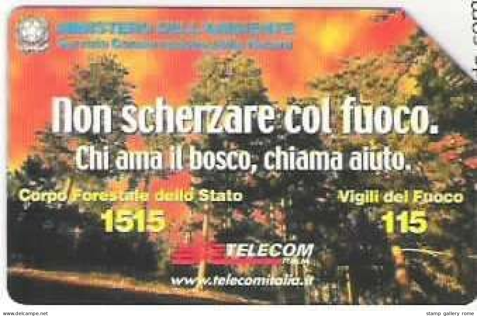 TELECOM - NON SCHERZARE COL FUOCO  - NUOVA  -  LIRE 5000 - GOLDEN  1248 - Openbaar Getekend