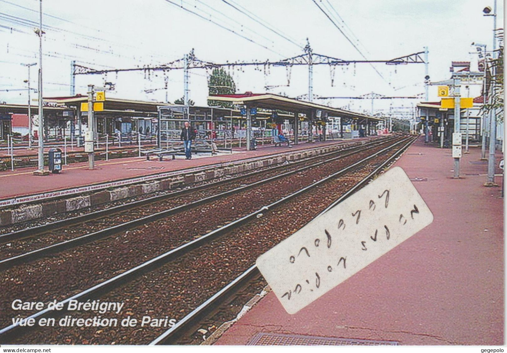 BRETIGNY Sur ORGE - La Gare Vue En Direction De Paris - Bretigny Sur Orge