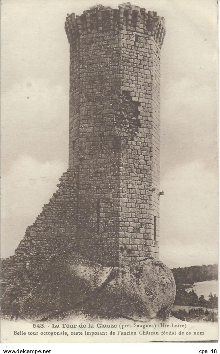 HAUTE LOIRE : Saugues, Environs, La Tour De La Clauze - Saugues