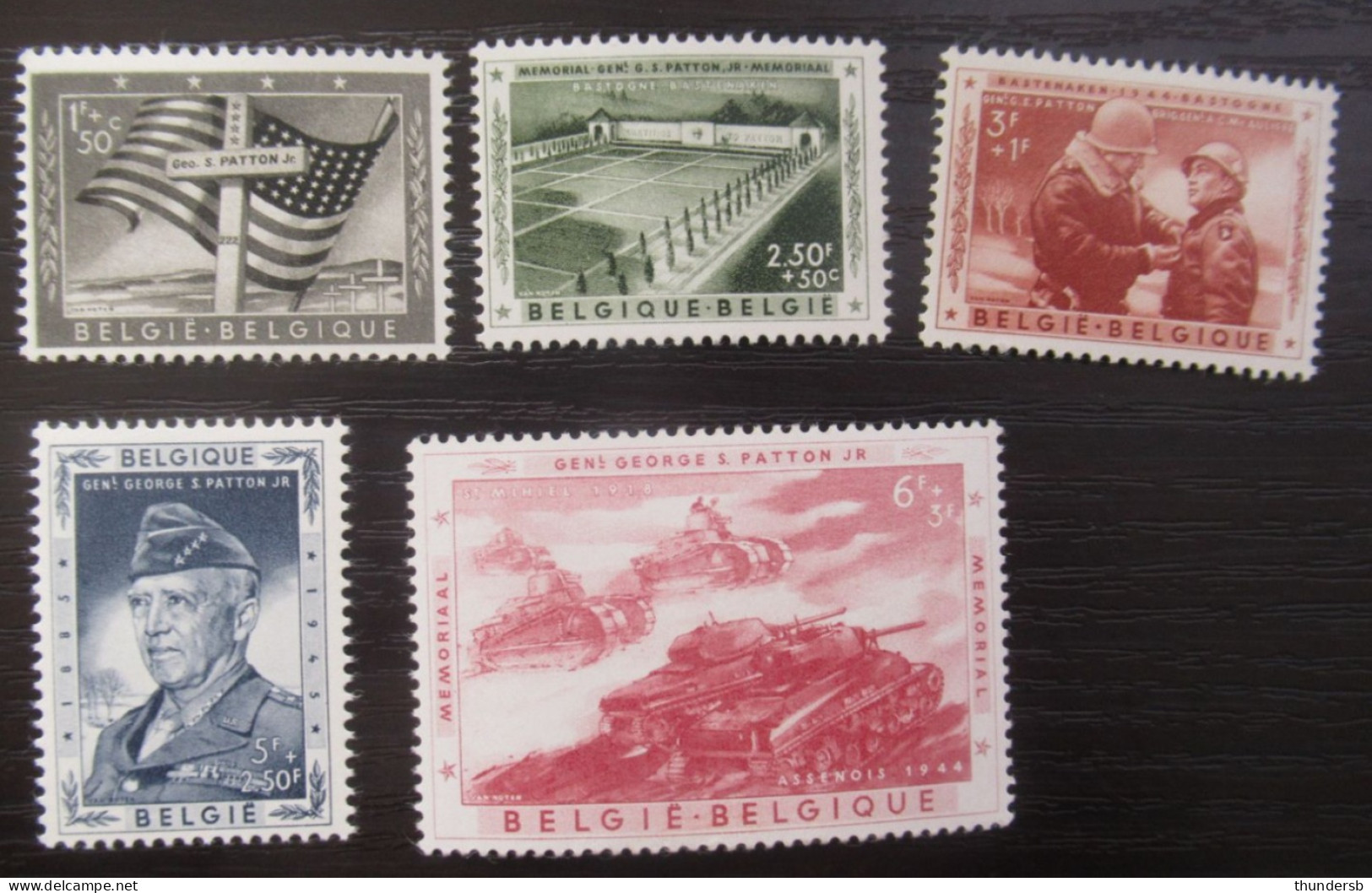 1032/36 'Generaal Patton' - Postfris ** - Côte: 30 Euro - Unused Stamps